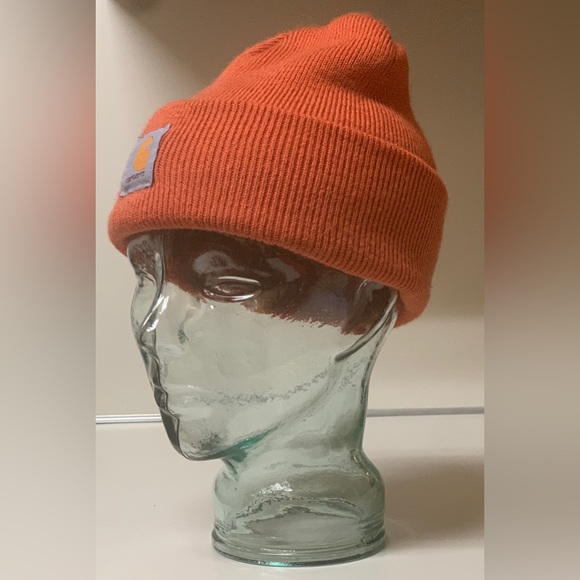 Adult Unisex One Size 100% Acrylic CARHARTT Watch Cap Cuffed Beanie Hat - Picture 3 of 12